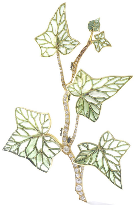 Rene Lalique Brooch Hedera Helix