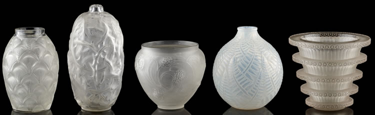 R. Lalique Herblay Vase 2 of 2