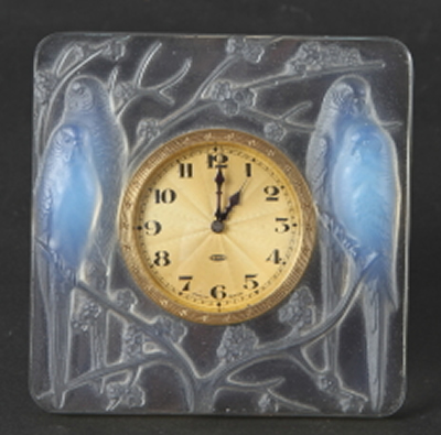 Rene Lalique Clock Inseparables
