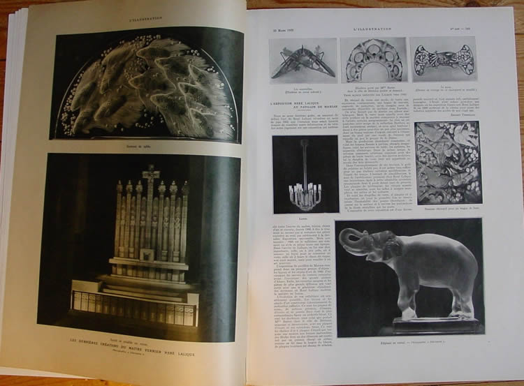Rene Lalique Magazine L'Illustration March 25 1933