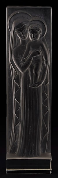 R. Lalique La Madone A L'Enfant Statue