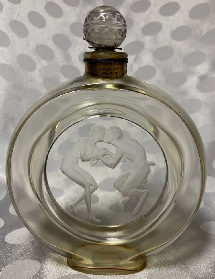 Rene Lalique Perfume Bottle Le Baiser du Faune