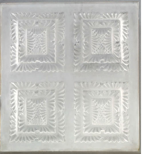 Rene Lalique Leaf Tips Panel