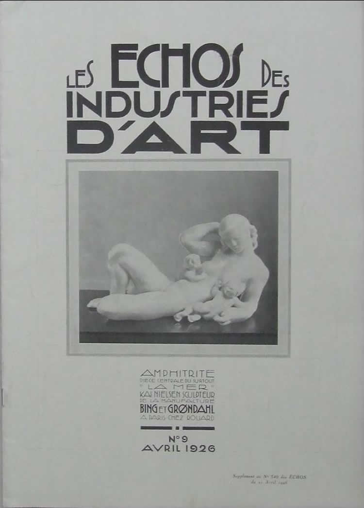 R. Lalique Les Echos Des Industries D'Art No. 9 April 1926 Magazine 2 of 2