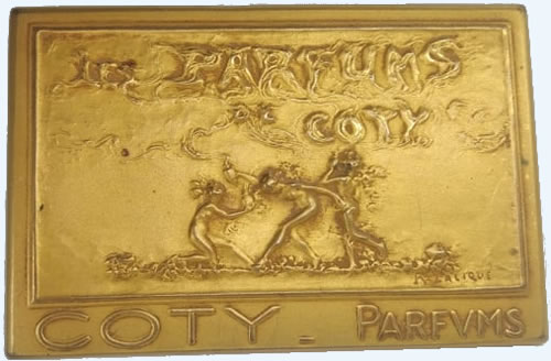 R. Lalique Les Parfums De Coty Plaque