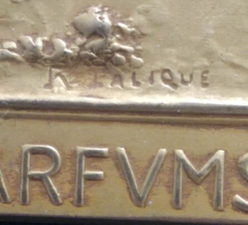 R. Lalique Les Parfums De Coty Plaque 2 of 2