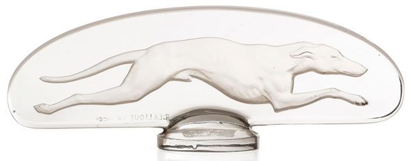 R. Lalique Levrier Hood Ornament