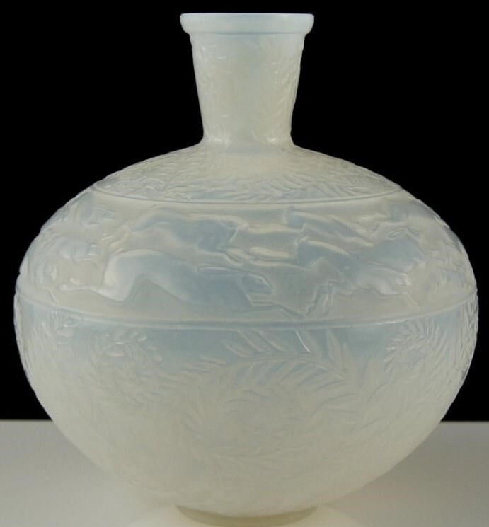 Rene Lalique  Lievres Vase 