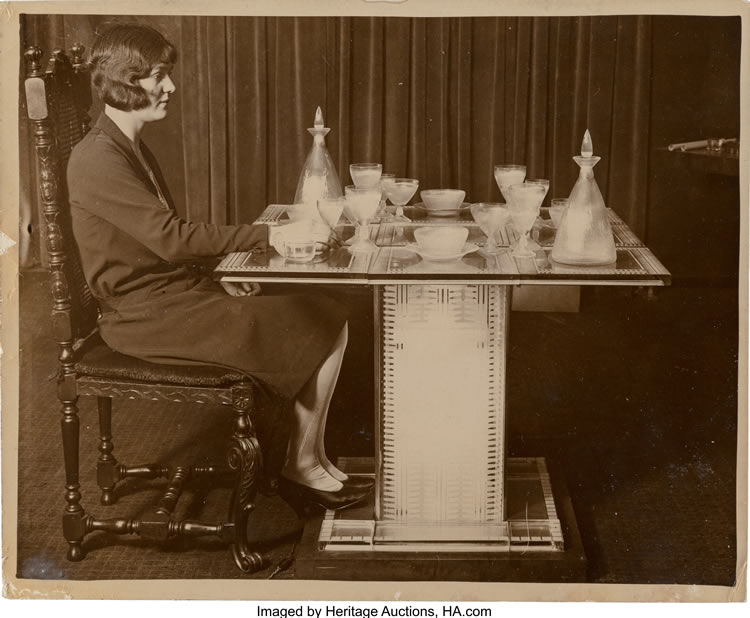 R. Lalique Lignes Et Tirets Table