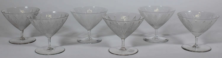 Rene Lalique Lotus Champagne Glass 