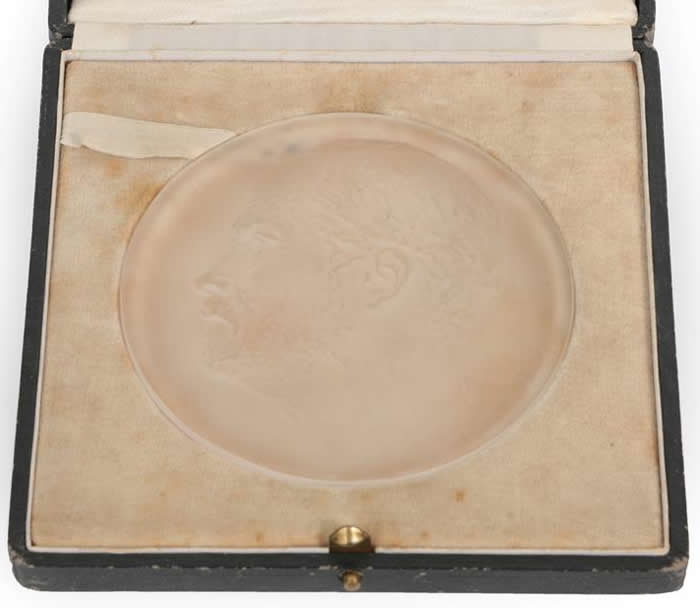 Rene Lalique Medallion Louis Pasteur