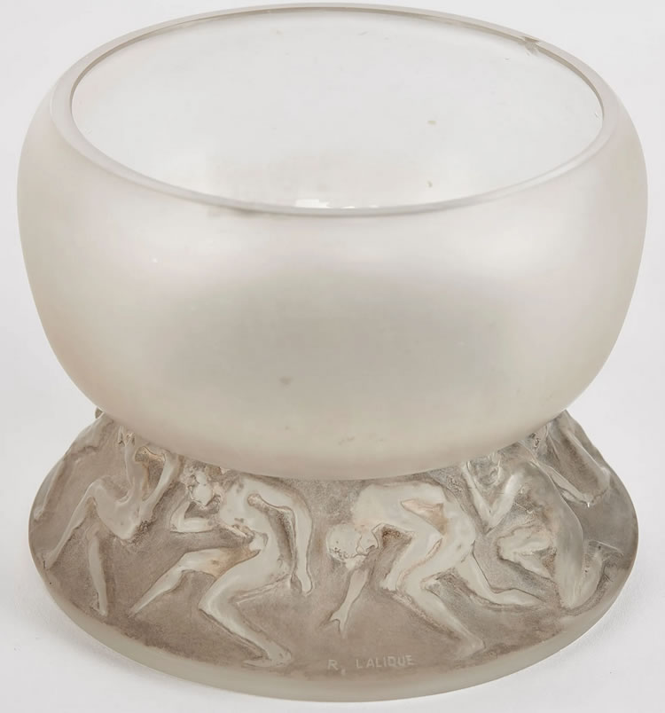 R. Lalique Lutteurs Vase 2 of 2
