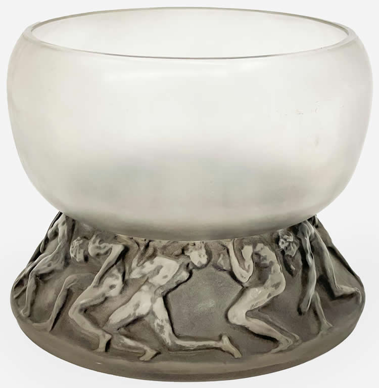 R. Lalique Lutteurs Vase