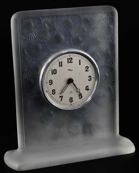Rene Lalique  Marguerites Clock 
