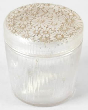 Rene Lalique  Marguerites-2 Creme Pot 
