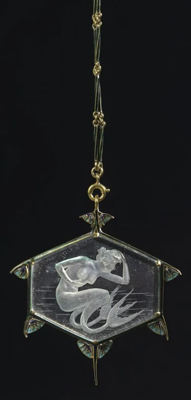 Rene Lalique Pendant Mermaid
