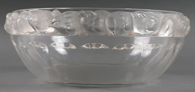 R. Lalique Mesanges Bowl