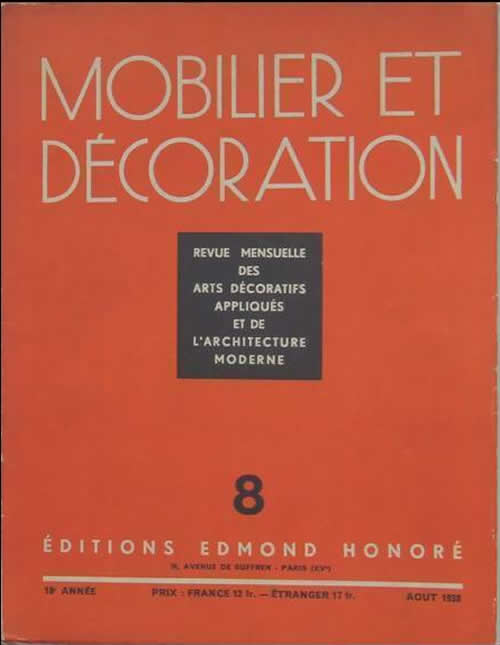 R. Lalique Mobilier Et Decoration August 1938 Magazine 2 of 2