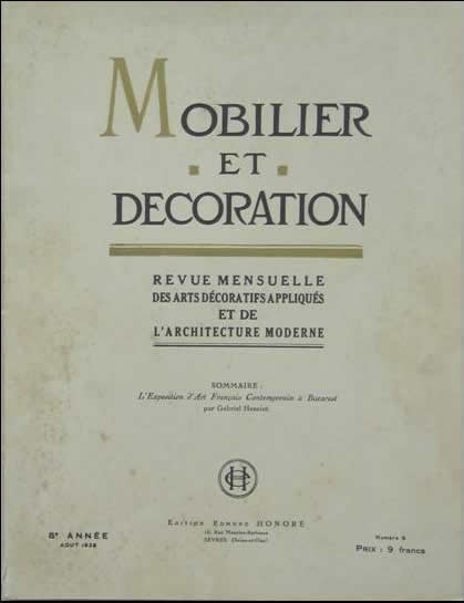 R. Lalique Mobilier Et Decoration August 1928 Magazine 2 of 2