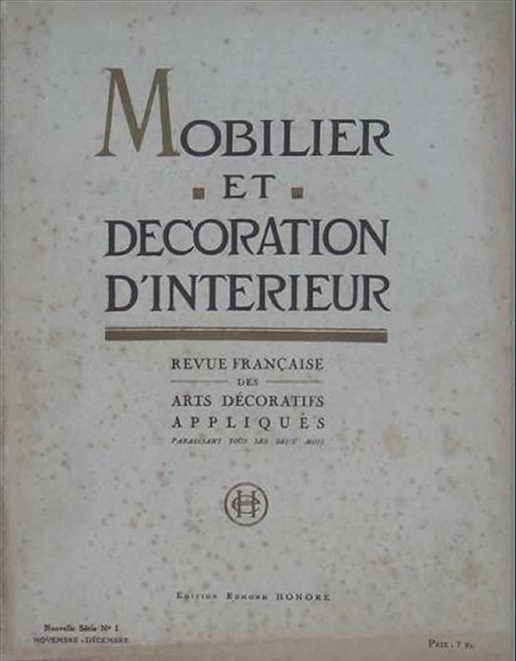 R. Lalique Mobilier Et Decoration D'Interieur Vol. No. 1 1922 Magazine 2 of 2