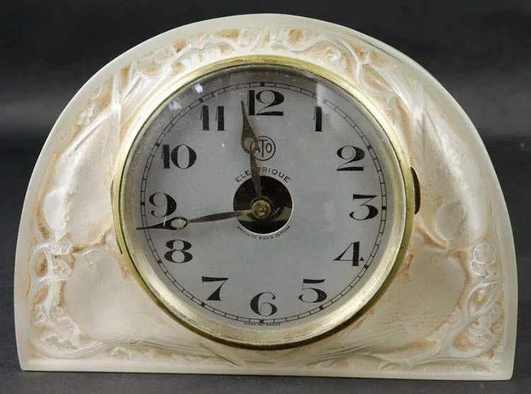 Rene Lalique  Moineaux Clock 