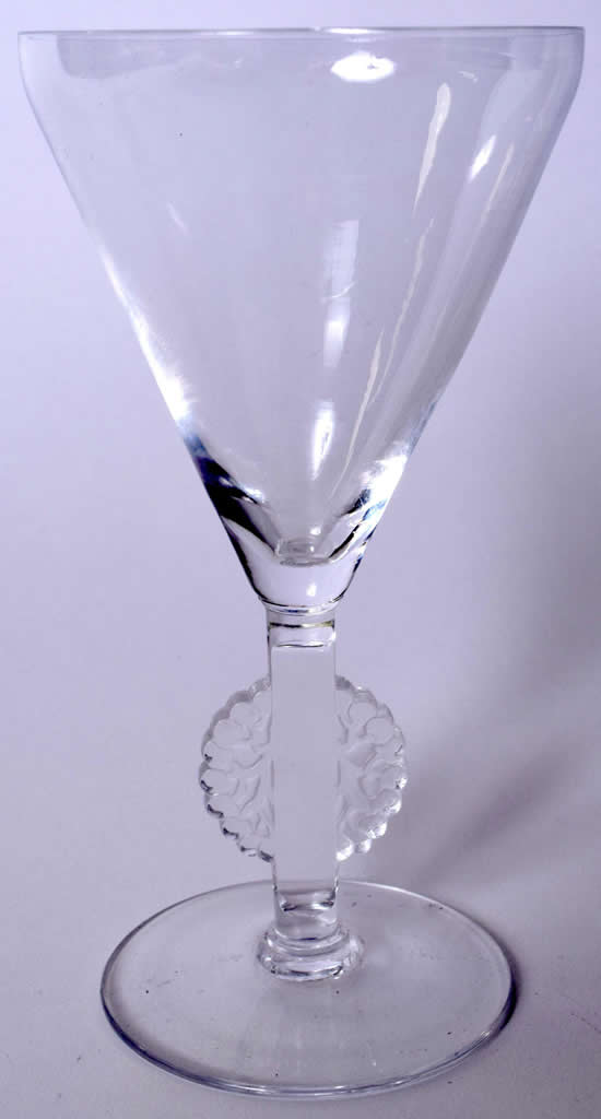 Rene Lalique Mulhouse Wine Glass 
