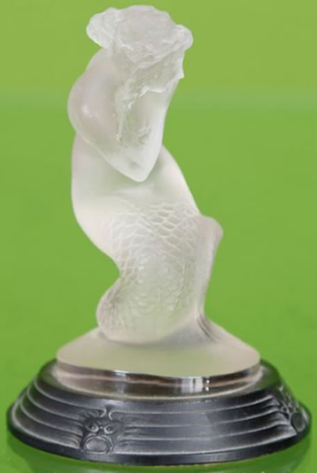 R. Lalique Naiade On Masques Base Statue 2 of 2