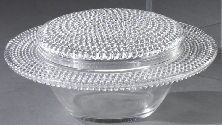 Rene Lalique Nippon Covered Bowl 