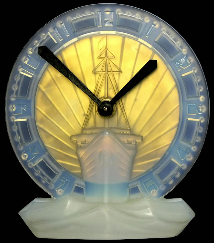 Rene Lalique  Normandie ATO Loose-Copy Clock 