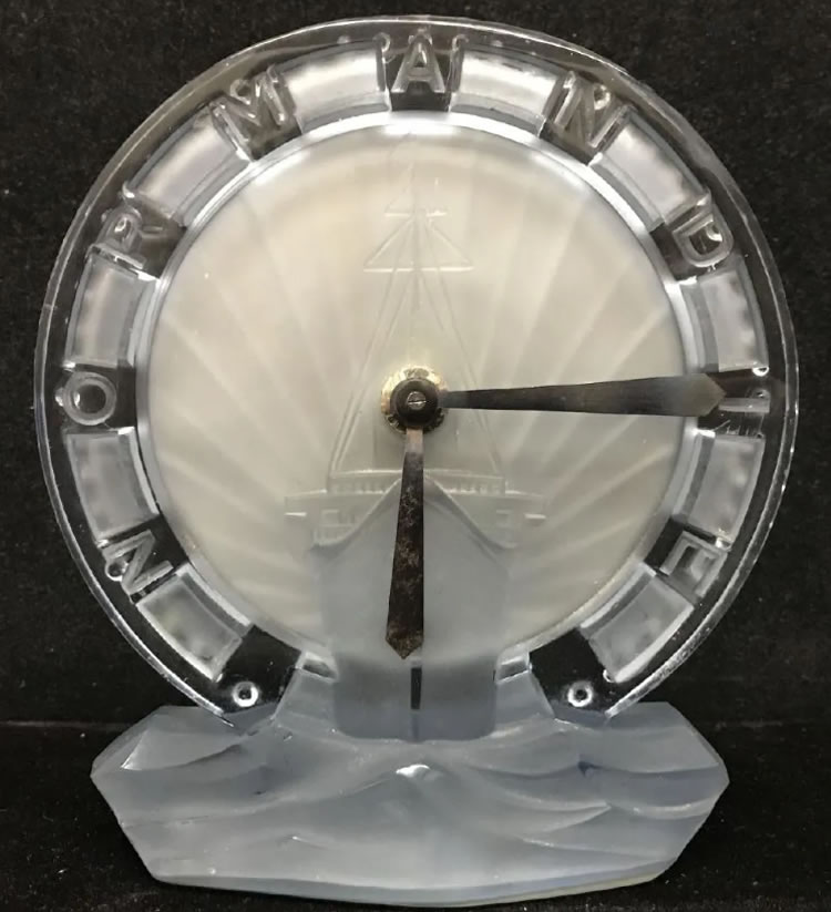 Rene Lalique Normandie ATO Commissioned  Clock