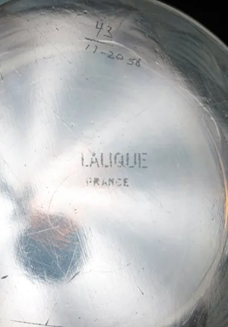 R. Lalique Moissac-Footed Not R Lalique Vase 2 of 2