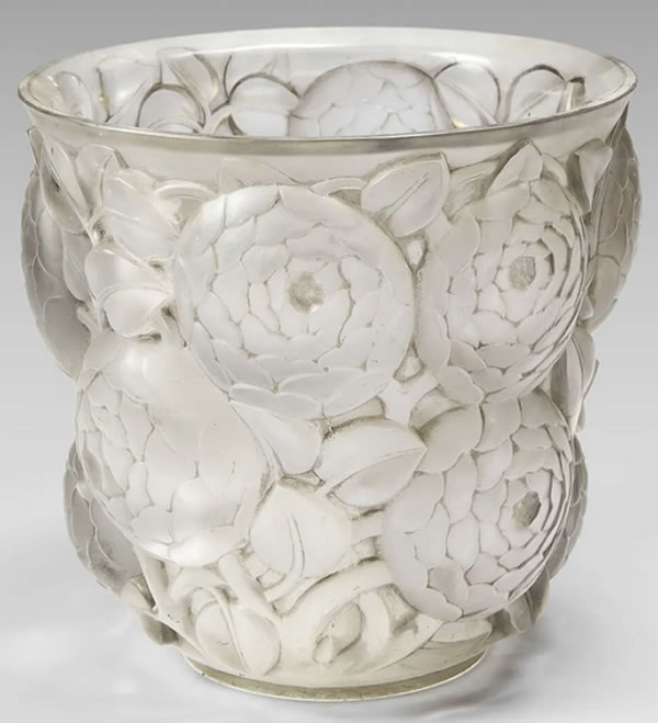 Rene Lalique Vase Oran