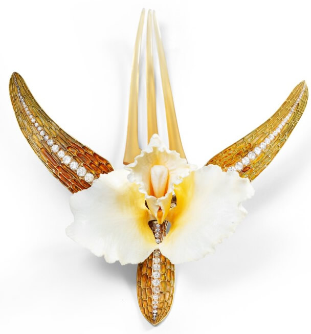 Rene Lalique Orchidee Cattleya Comb