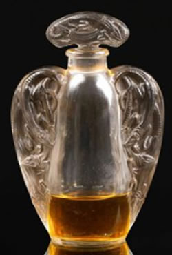 Rene Lalique  Oreilles Lezards Scent Bottle 