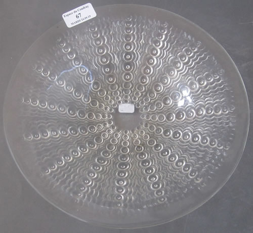 R. Lalique Oursins Plate