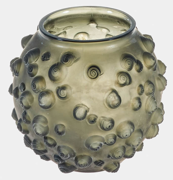 R. Lalique Palissy Vase Rene Lalique Palissy Vase