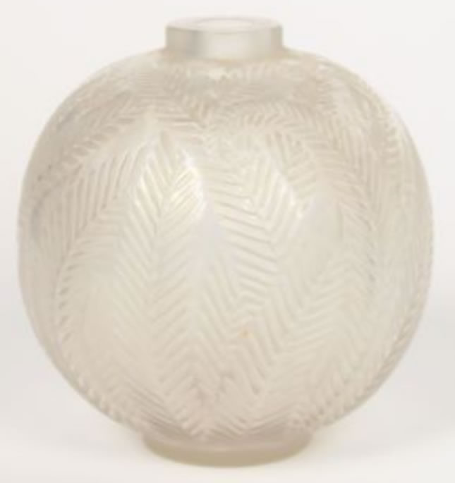 Rene Lalique  Palmes Vase 
