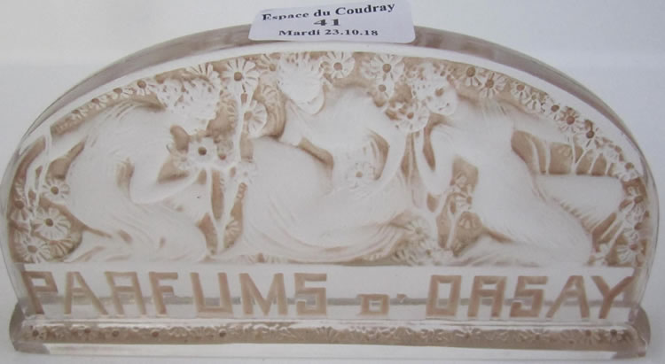 R. Lalique Parfums D'Orsay Counter Sign