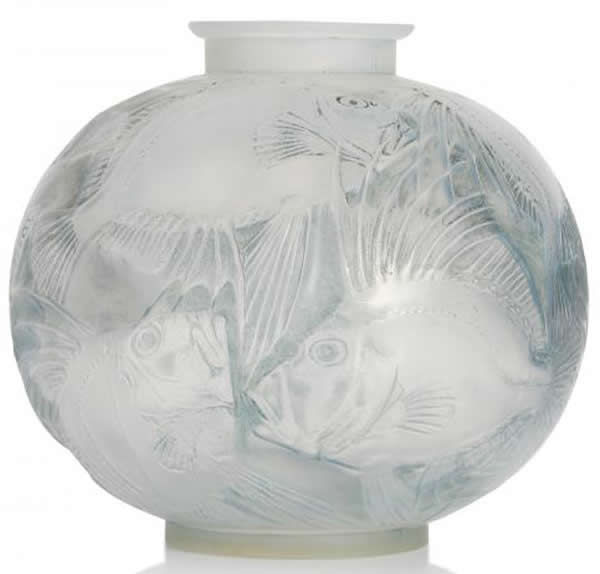 Rene Lalique Vase Poissons