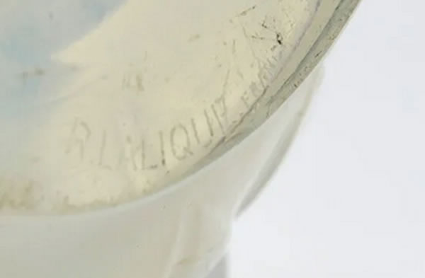 R. Lalique Prunes Vase 3 of 3