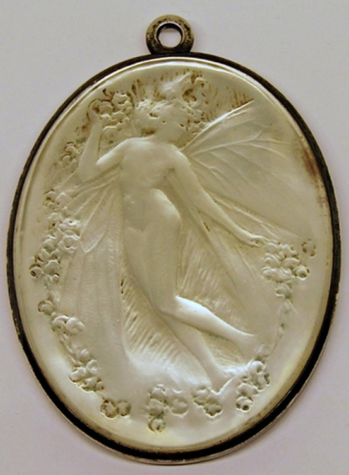 Rene Lalique  Psyche Pendant Mirror 