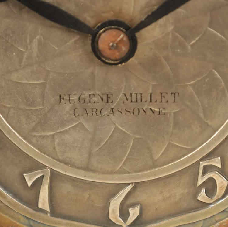 R. Lalique Quatre Moineaux Du Japon Clock 2 of 2