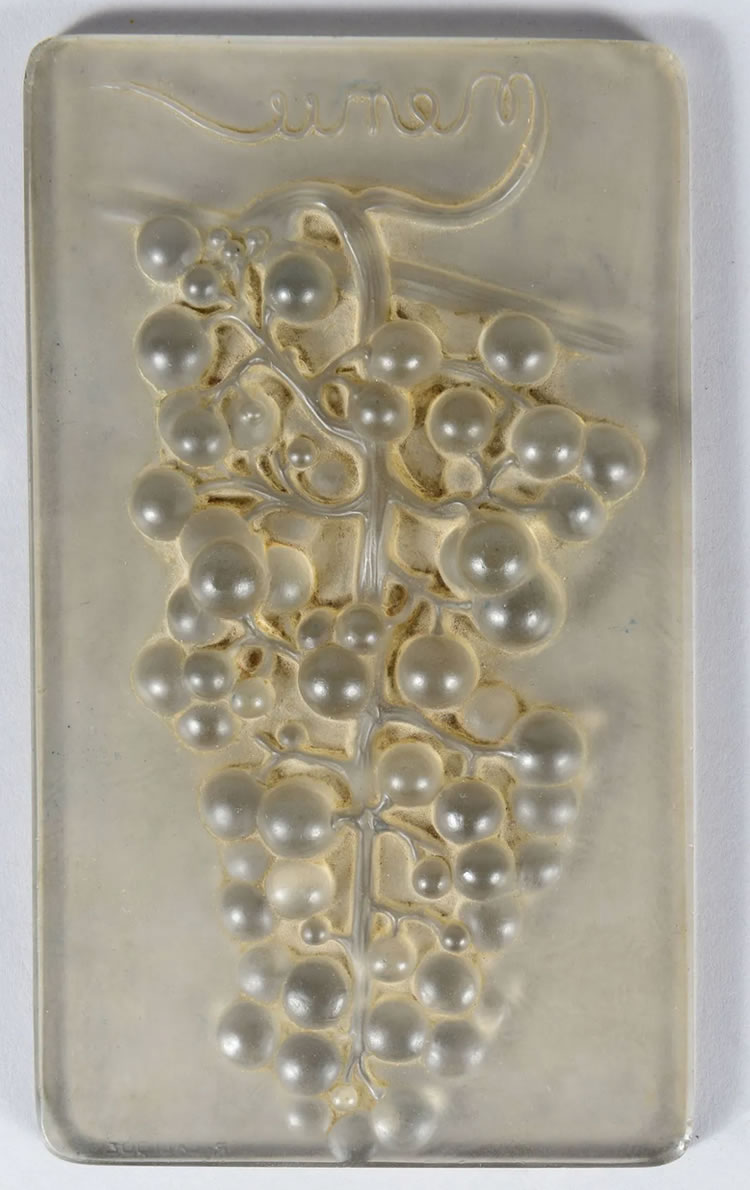 Rene Lalique  Raisin Chasselas Menu 
