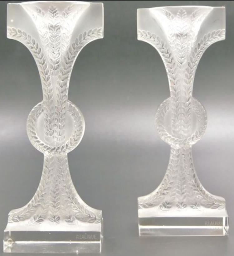 Rene Lalique  Rameaux Bougeoir 