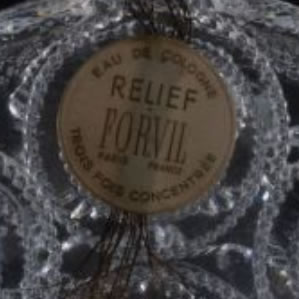  René Lalique Relief Perfume Bottle Label Close-Up