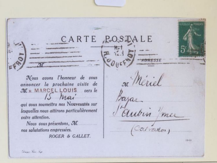 R. Lalique Cigalia Postcard 2 of 2