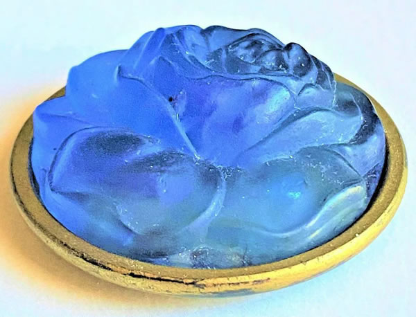 R. Lalique Rose Button 2 of 2