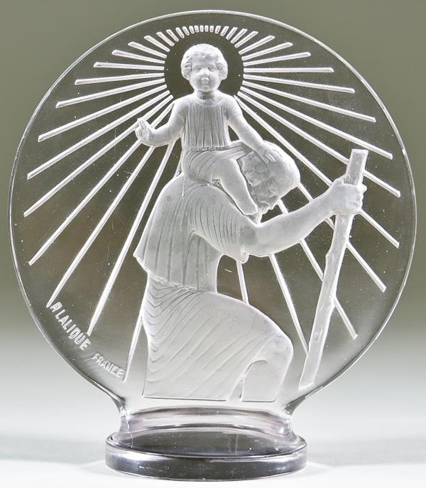 R. Lalique Saint Christophe Hood Ornament