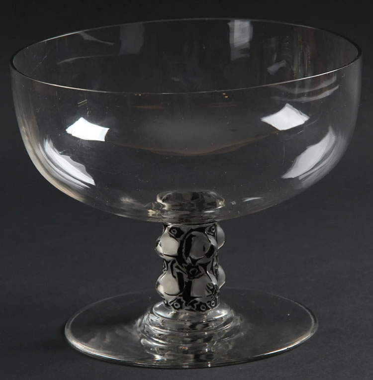 Rene Lalique Footed Bowl Saint Denis