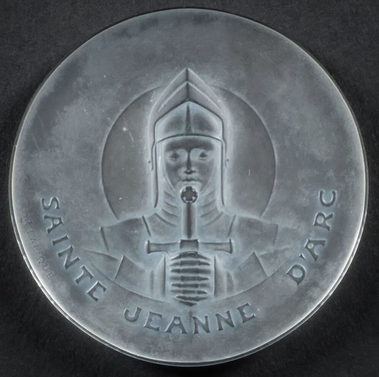 R. Lalique Sainte Jeanne D'Arc Medallion